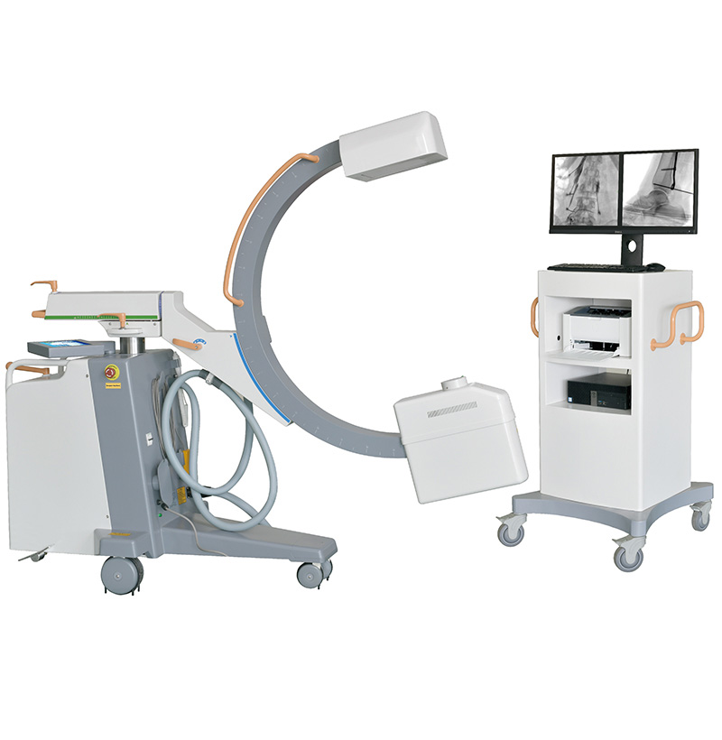 Máquina de rayos X móvil de brazo C del detector de panel plano SMC-550D