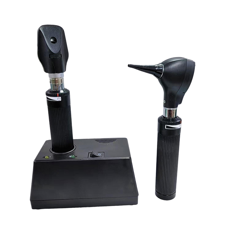 SMR-21 y SMP-31 Oftalmoscopio recargable y conjunto de otoscopio